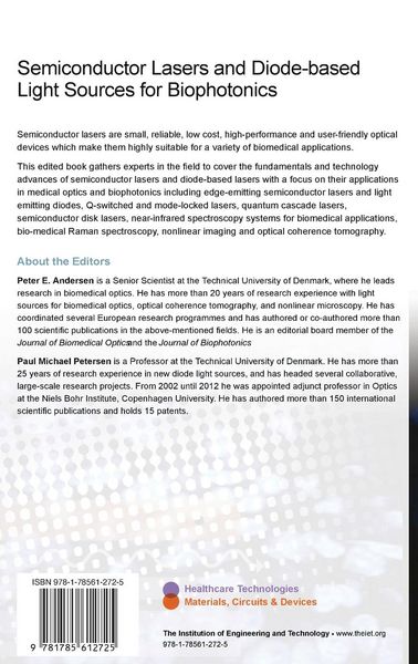 Produktbild: Semiconductor Lasers and Diode-Based Light Sources for Biophotonics