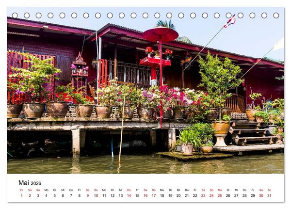 Produktbild: 3 Tage Bangkog (Tischkalender 2026 DIN A5 quer), CALVENDO Monatskalender