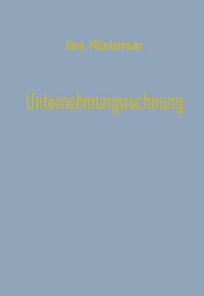 Produktbild: Unternehmungsrechnung