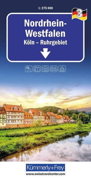 Kümmerly+Frey Regional-Strassenkarte 3 Nordrhein-Westfalen 1:275.000, Sonstige von , Kümmerly+Frey, 9783259300244