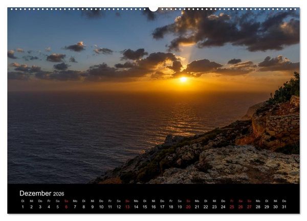 Produktbild: Maltesische Ansichten (Wandkalender 2026 DIN A2 quer), CALVENDO Monatskalender