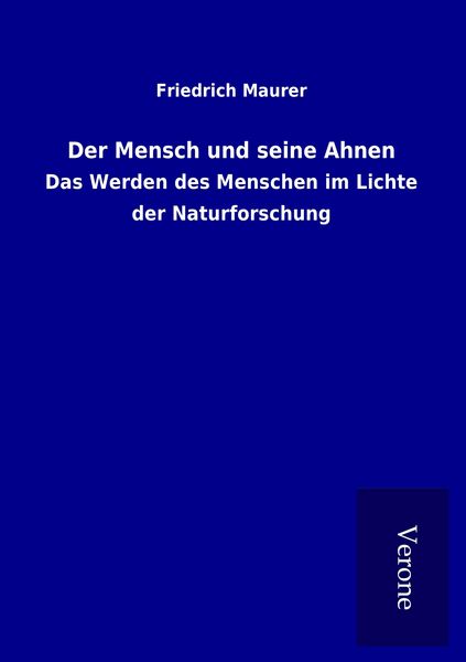 Produktbild: Der Mensch und seine Ahnen