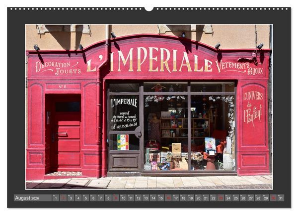 Produktbild: Hereinspaziert &ndash; Ladenfronten in Frankreich (Wandkalender 2026 DIN A2 quer), CALVENDO Monatskalender