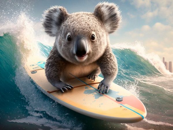 Produktbild: CALVENDO Puzzle Urlaubs-Koala | 1000 Teile Lege-Gr&ouml;&szlig;e 64x48cm Foto-Puzzle f&uuml;r gl&uuml;ckliche Stunden