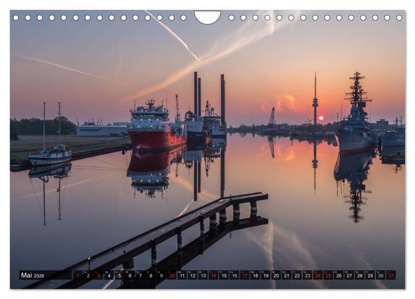 Produktbild: Wilhelmshaven maritim (Wandkalender 2026 DIN A4 quer), CALVENDO Monatskalender