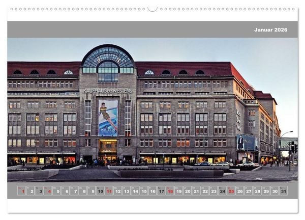 Produktbild: Berlin Fassade (hochwertiger Premium Wandkalender 2026 DIN A2 quer), Kunstdruck in Hochglanz