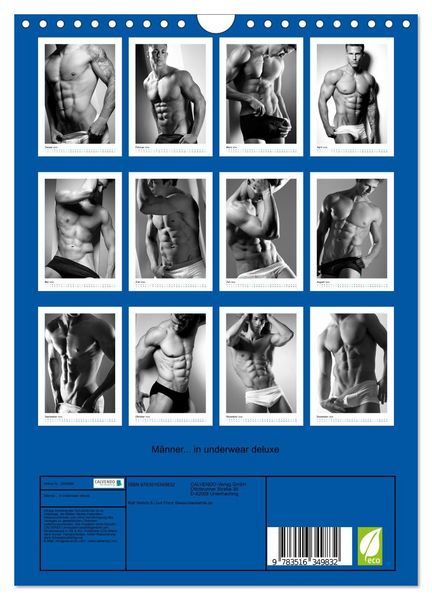Produktbild: M&auml;nner... in underwear deluxe (Wandkalender 2026 DIN A4 hoch), CALVENDO Monatskalender