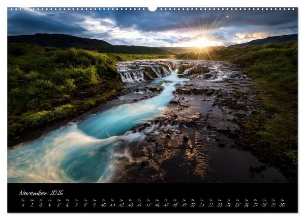 Produktbild: ISLAND - Traumlandschaften (Wandkalender 2026 DIN A2 quer), CALVENDO Monatskalender