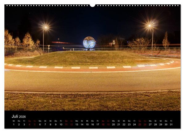 Produktbild: Pirmasens bei Nacht (hochwertiger Premium Wandkalender 2026 DIN A2 quer), Kunstdruck in Hochglanz