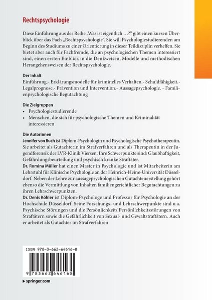 Produktbild: Rechtspsychologie