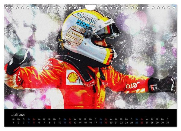 Produktbild: Rote Renner aus Italien (Wandkalender 2026 DIN A4 quer), CALVENDO Monatskalender