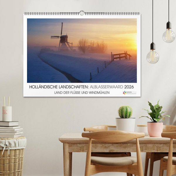 Produktbild: HOLL&Auml;NDISCHE LANDSCHAFTEN: ALBLASSERWAARD 2026 (Wandkalender 2026 DIN A2 quer), CALVENDO Monatskalender