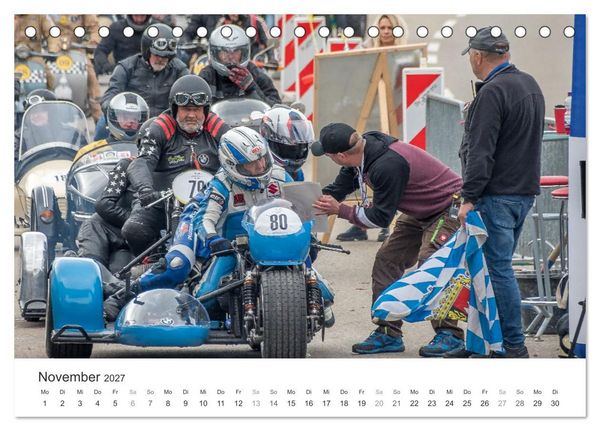 Produktbild: Motorradgespanne am Jochpass (Tischkalender 2027 DIN A5 quer), CALVENDO Monatskalender