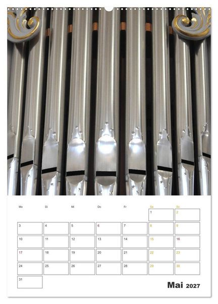 Produktbild: Orgeln zum Verlieben! (hochwertiger Premium Wandkalender 2027 DIN A2 hoch), Kunstdruck in Hochglanz