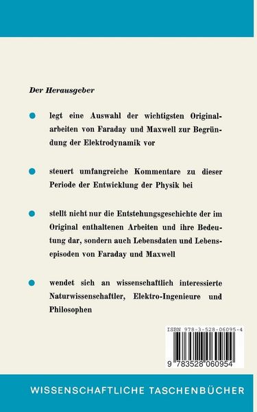 Produktbild: Die Beitr&auml;ge von Faraday und Maxwell zur Elektrodynamik