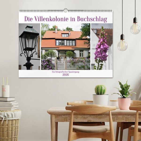 Produktbild: Die Villenkolonie in Buchschlag (Wandkalender 2026 DIN A2 quer), CALVENDO Monatskalender