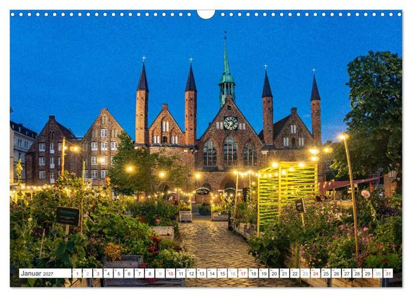 Produktbild: Schleswig-Holstein - Hansestadt L&uuml;beck (Wandkalender 2027 DIN A3 quer), CALVENDO Monatskalender