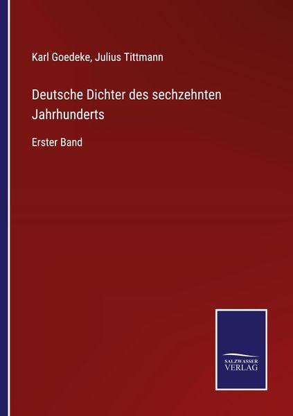 Produktbild: Deutsche Dichter des sechzehnten Jahrhunderts