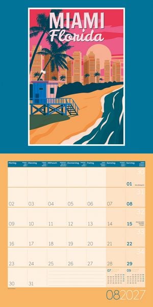 Produktbild: Vintage Voyage Kalender 2027 - 30x30 - Art12