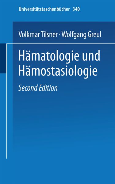 Hämatologie und Hämostasiologie, Taschenbuch von V. Tilsner , W. Greul, Steinkopff, 9783798503991