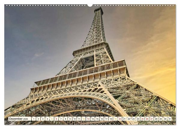Produktbild: Eiffelturm - Ikone der Architektur (Wandkalender 2026 DIN A2 quer), CALVENDO Monatskalender