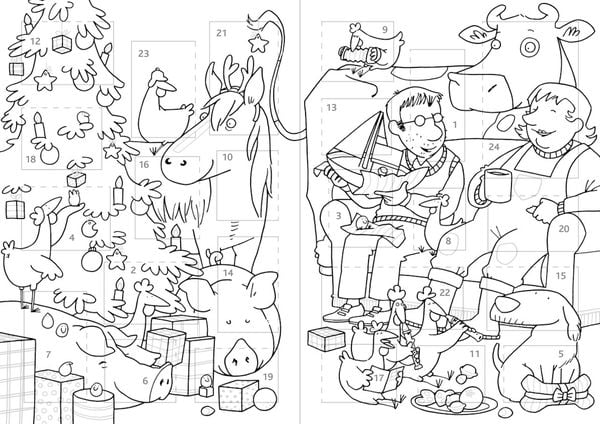 Produktbild: Mein Lieselotte Weihnachts-Malbuch