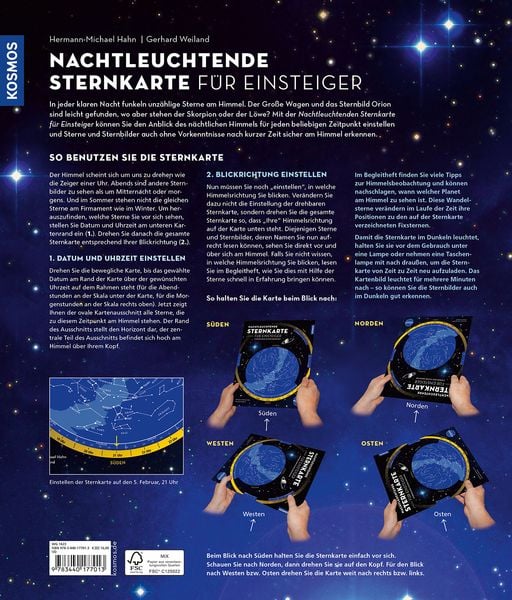 Produktbild: Nachtleuchtende Sternkarte f&uuml;r Einsteiger