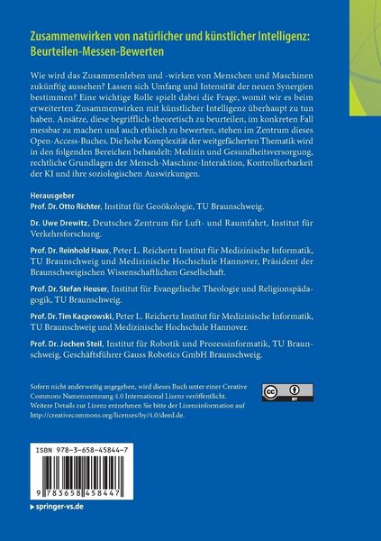 Produktbild: Zusammenwirken von nat&uuml;rlicher und k&uuml;nstlicher Intelligenz: Beurteilen-Messen-Bewerten