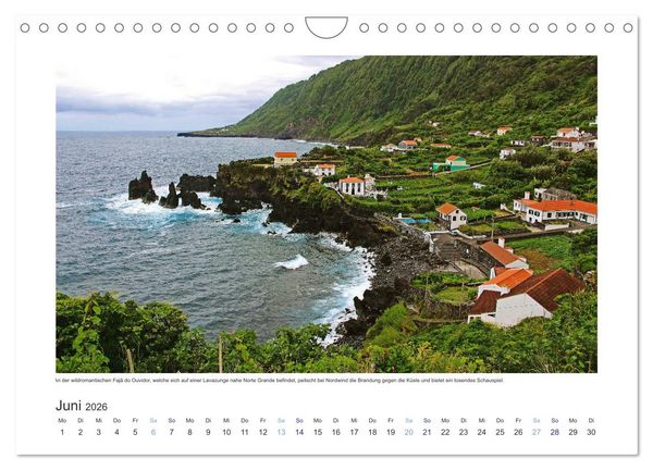 Produktbild: Azoren-Insel Sao Jorge &ndash; traumhafte Fajas auf dem gr&uuml;nsten Eiland Portugals (Wandkalender 2026 DIN A4 quer), CALVENDO Monatskalender