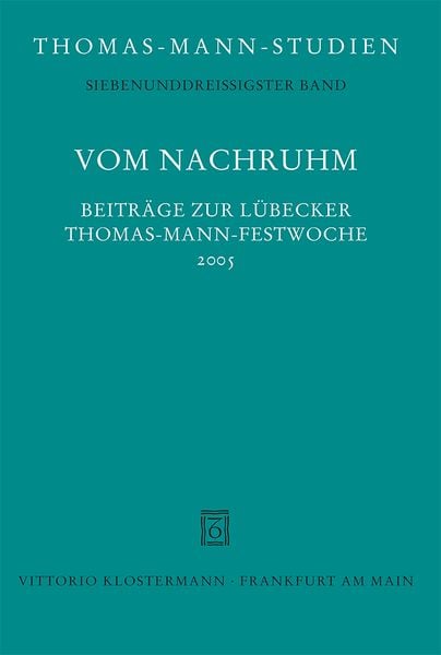 Produktbild: Vom Nachruhm