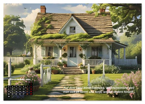 Produktbild: Cottage und Landleben (Wandkalender 2026 DIN A2 quer), CALVENDO Monatskalender
