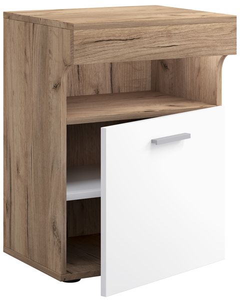 Produktbild: Holz Nachttisch Nachtschrank Schublade Slepal M