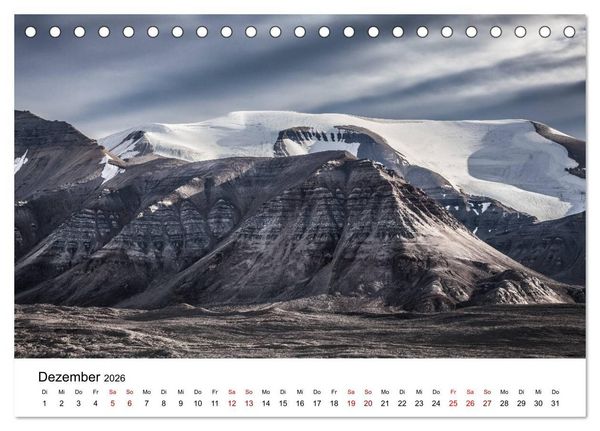 Produktbild: Spitzbergenkalender (Tischkalender 2026 DIN A5 quer), CALVENDO Monatskalender