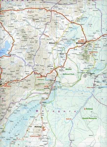 Produktbild: Reise Know-How Landkarte Tansania, Ruanda, Bu