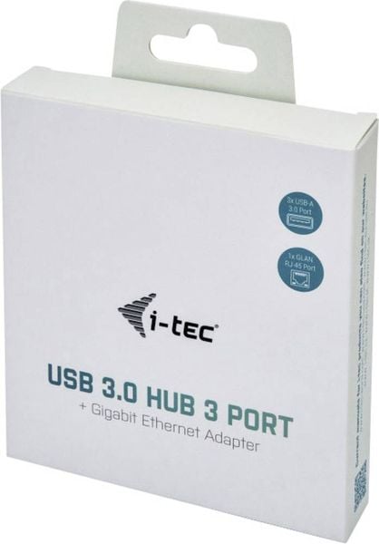 Produktbild: i-tec Netzwerkadapter 10 / 100 / 1000 MBit/s USB-A (USB 3.2 Gen 1)