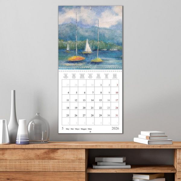 Produktbild: Painted landscapes dressed in seasonal colours (Wall Calendar 2026 12 &times; 12 Inch) CALVENDO 12 Month Wall Calendar
