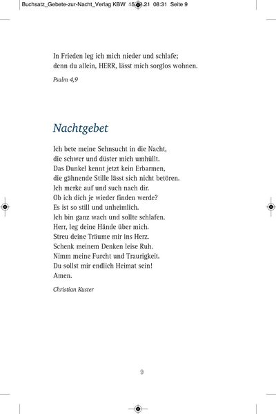 Produktbild: Die sch&ouml;nsten Gebete zur Nacht