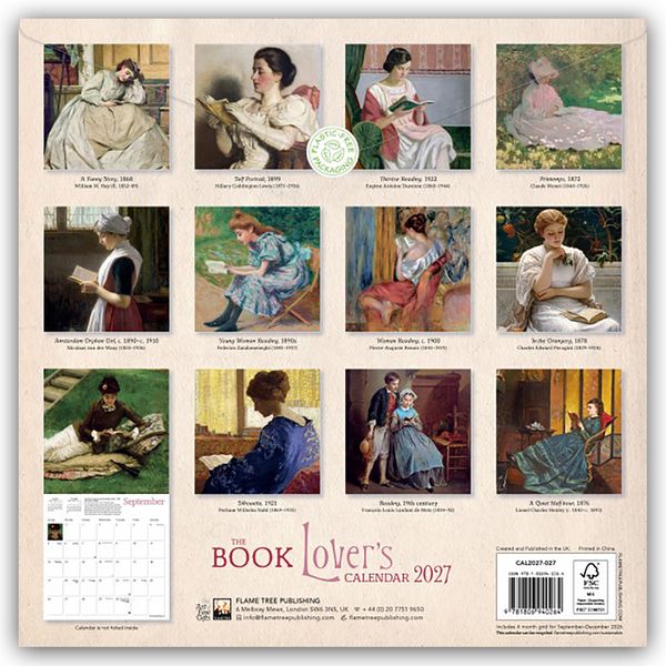 Produktbild: The Book Lover's &ndash; Die B&uuml;cherliebhaber 2027 &ndash; Original Flame Tree Publishing-Kalender [Kalender]