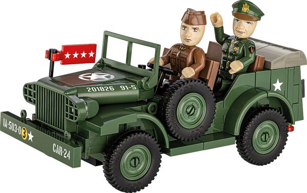 Produktbild: COBI Historical Collection 3111 - Dodge WC-56 Command Car, Bausatz 1:35, 208 Klemmbausteine/2 Spielfiguren