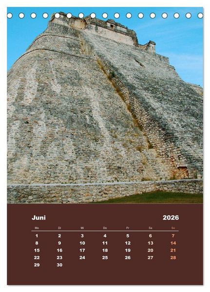 Produktbild: Klassisches Mexiko (Tischkalender 2026 DIN A5 hoch), CALVENDO Monatskalender