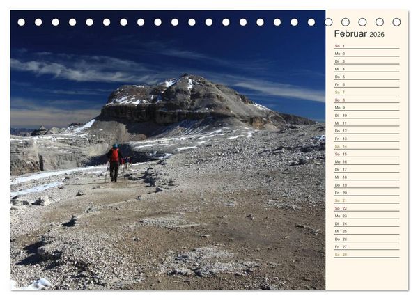 Produktbild: Weltnaturerbe DOLOMITEN (Tischkalender 2026 DIN A5 quer), CALVENDO Monatskalender