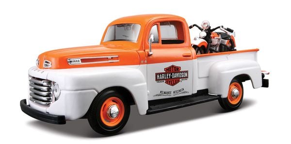 Maisto - 1:24 Ford Pick-Up 48 + HD FL Panhead ´48