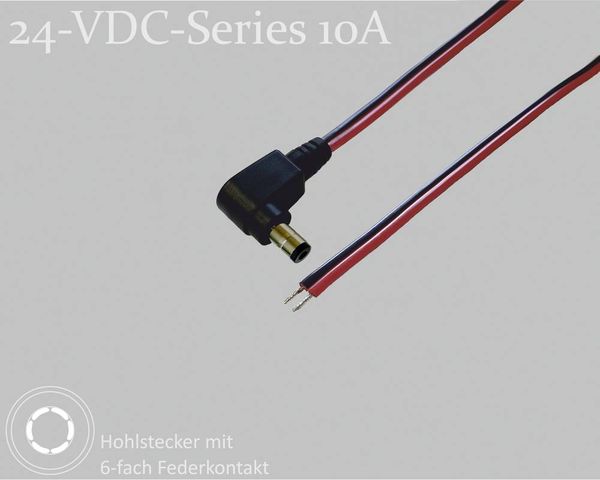 BKL Electronic 075903 DC-Steckverbinder DC-Hohlstecker - verzinnt 5.5 mm 2.5 mm 1.5 m 1 St. Single