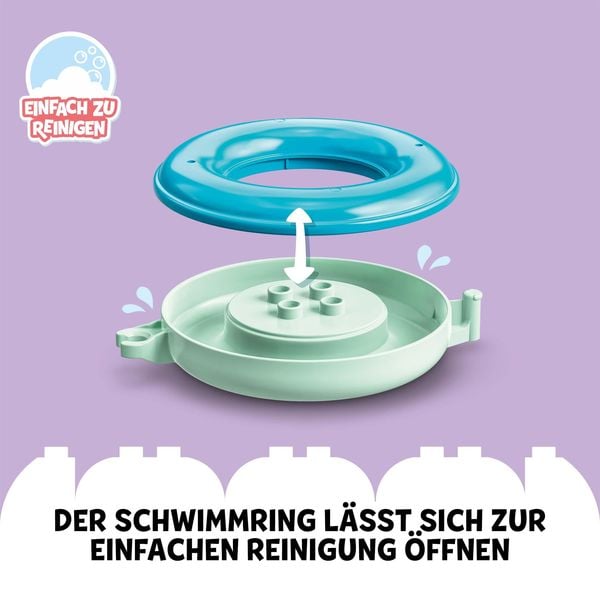 LEGO DUPLO Badewannenspaß: Schwimmender Tierzug - Lernspielzeug