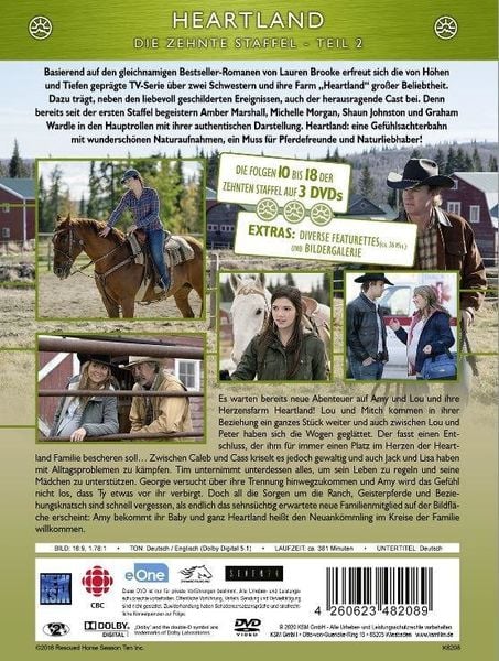 Produktbild: Heartland - Paradies f&uuml;r Pferde - Staffel 10.2 [3 DVDs]