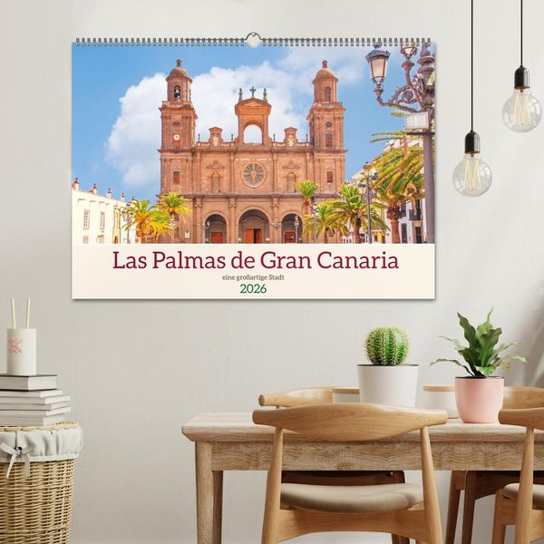 Produktbild: Las Palmas de Gran Canaria - eine gro&szlig;artige Stadt (Wandkalender 2026 DIN A2 quer), CALVENDO Monatskalender