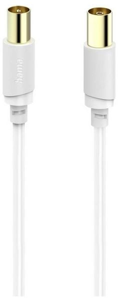 Produktbild: Hama Antennen, SAT Anschlusskabel [1x Koaxial-Stecker - 1x Koaxial-Buchse] 3m 120 dB Wei&szlig;