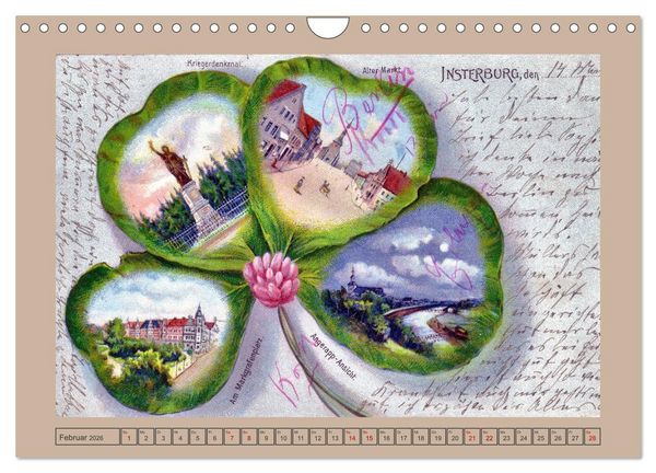 Produktbild: Gruss aus Insterburg - Historische Stadtansichten (Wandkalender 2026 DIN A4 quer), CALVENDO Monatskalender