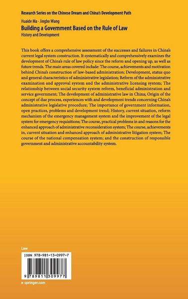 Produktbild: Building a Government Based on the Rule of Law