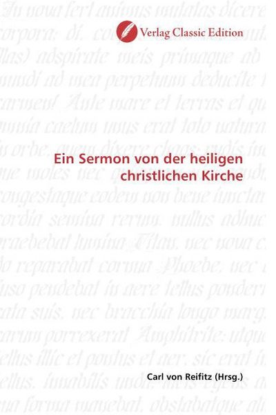 Produktbild: Ein Sermon von der heiligen christlichen Kirche